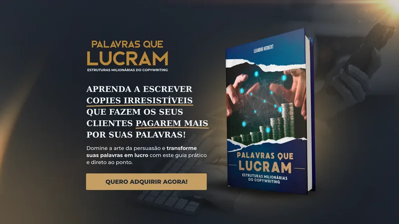 Primeira dobra do site de Leandro Michael